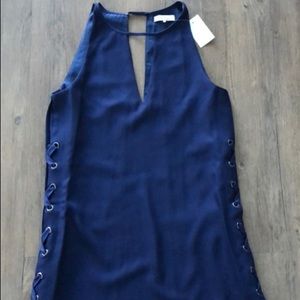 NWT Parker side laceup dress